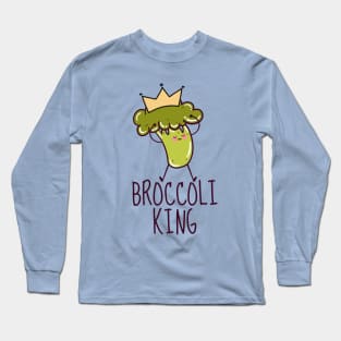 Broccoli King Funny Long Sleeve T-Shirt